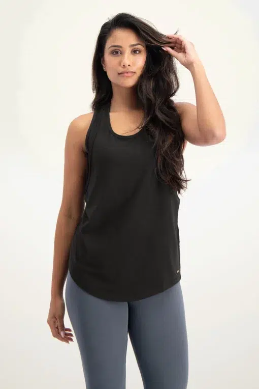 Maya Yoga Tank – Onyx Black