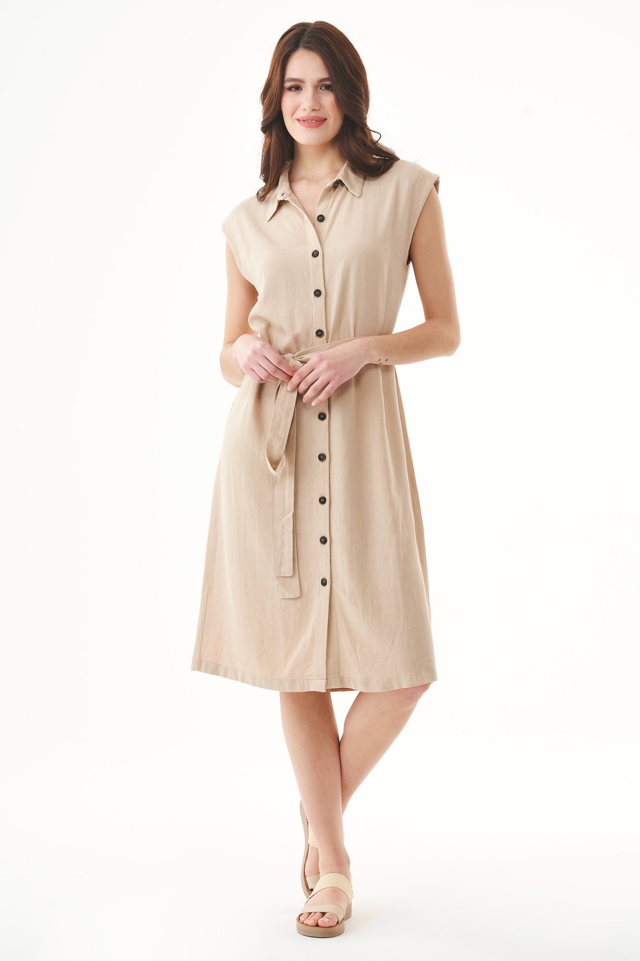 ORGANICATION  Jurk Natuur Zandbeige