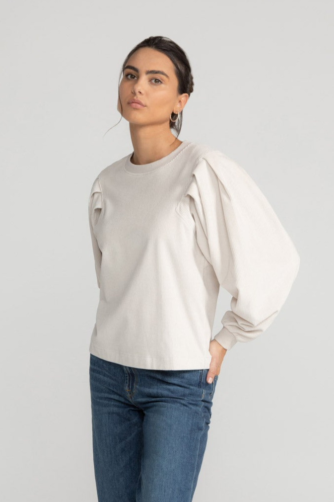 LOVJOI  Sweatshirt Malvine Misty Beige
