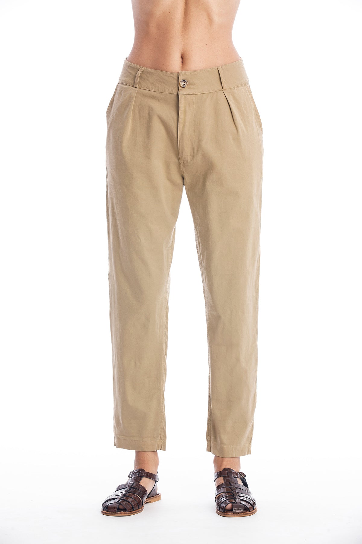 RAVENS VIEW IBIZA  Broek Cannes Zand Beige
