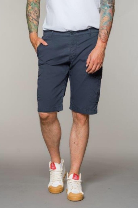 Feuervogl Vegan Cargo Shorts Marineblauw