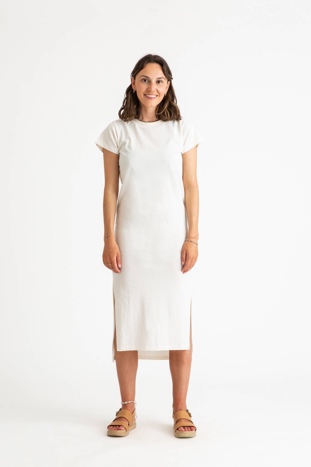 MATONA Dames T-Shirt Jurk - Wit
