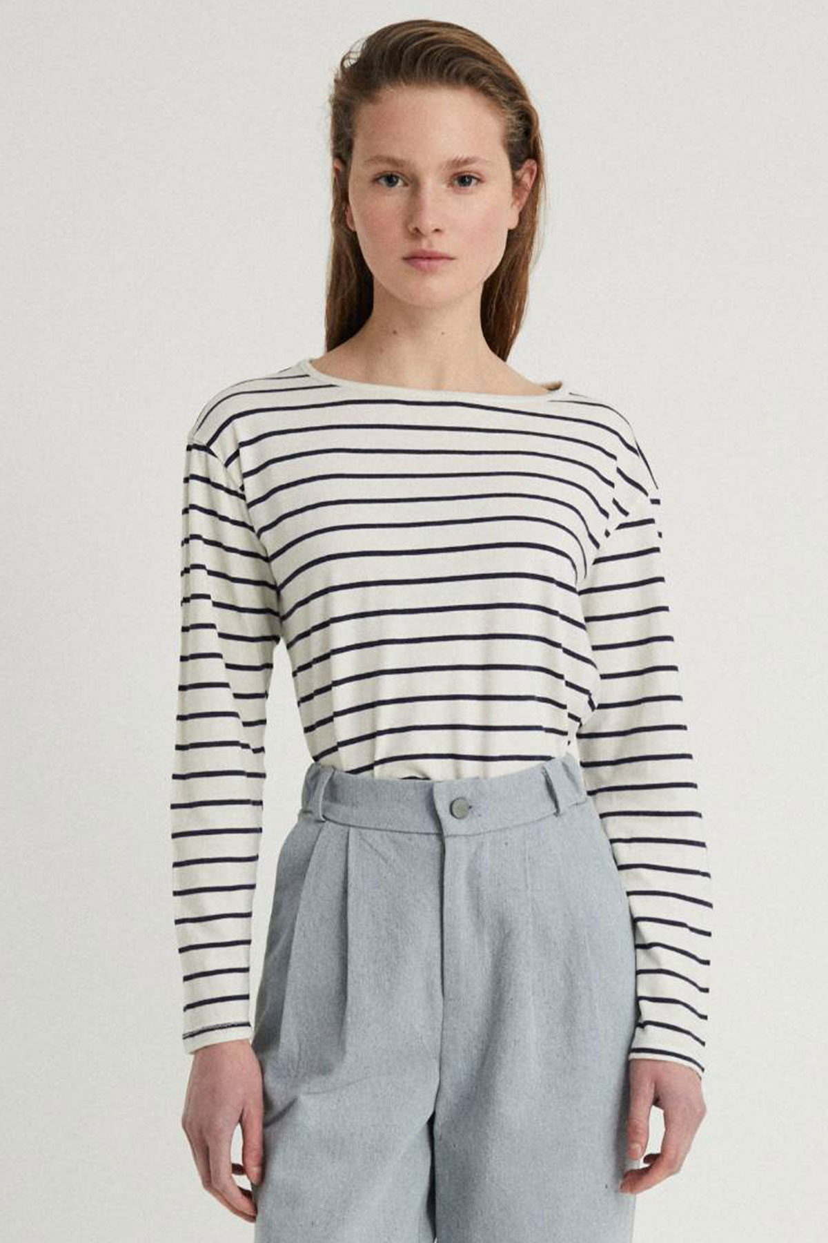 Infinitdenim  Boot T-Shirt Gestreept