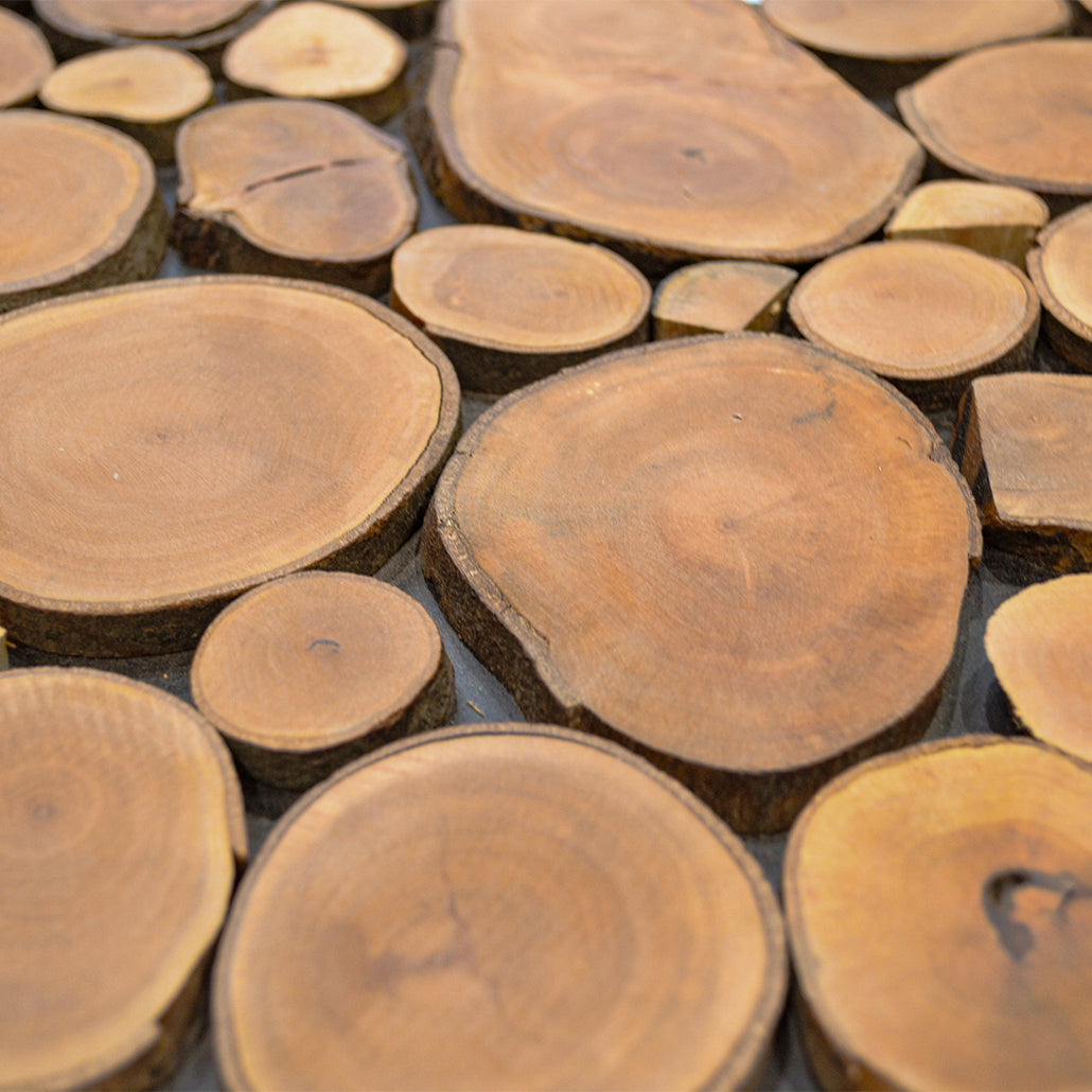 3D Houten Wandpaneel | Lychee | 30×30 cm | Wanddecoratie
