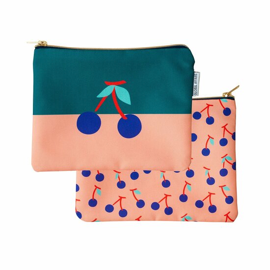 Global Affairs etui van gerecycled PET - Pouch Cherries