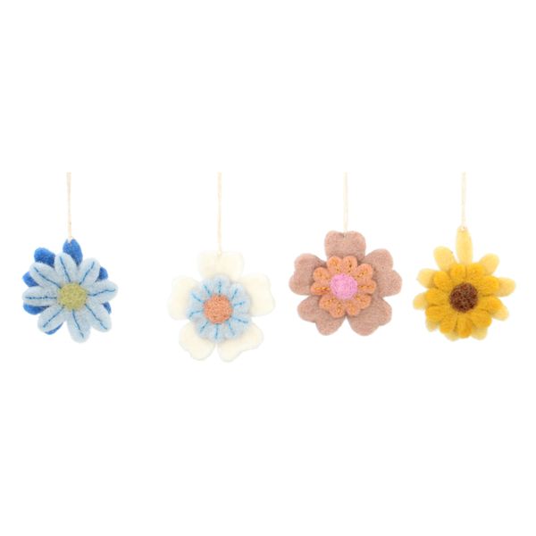 Vilt Bloemenhangers - Set van 4