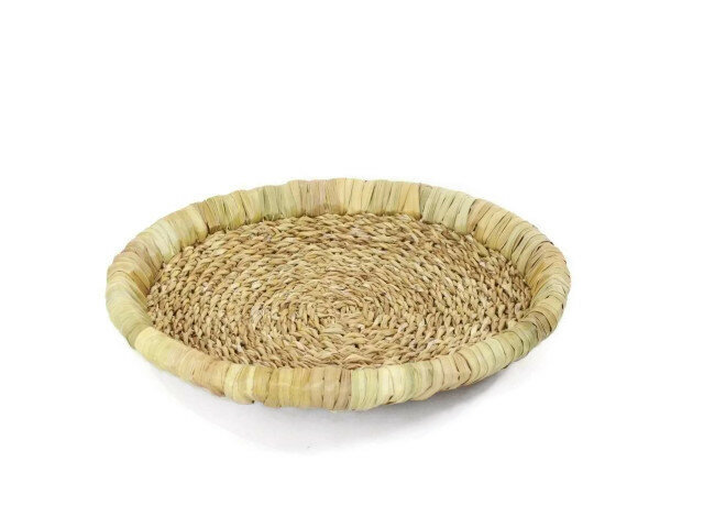 FairTrade schaal Hogla, mand van gras en blad