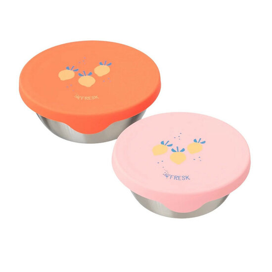 Fresk Snackbox set van roestvrij staal - Summer Fruit