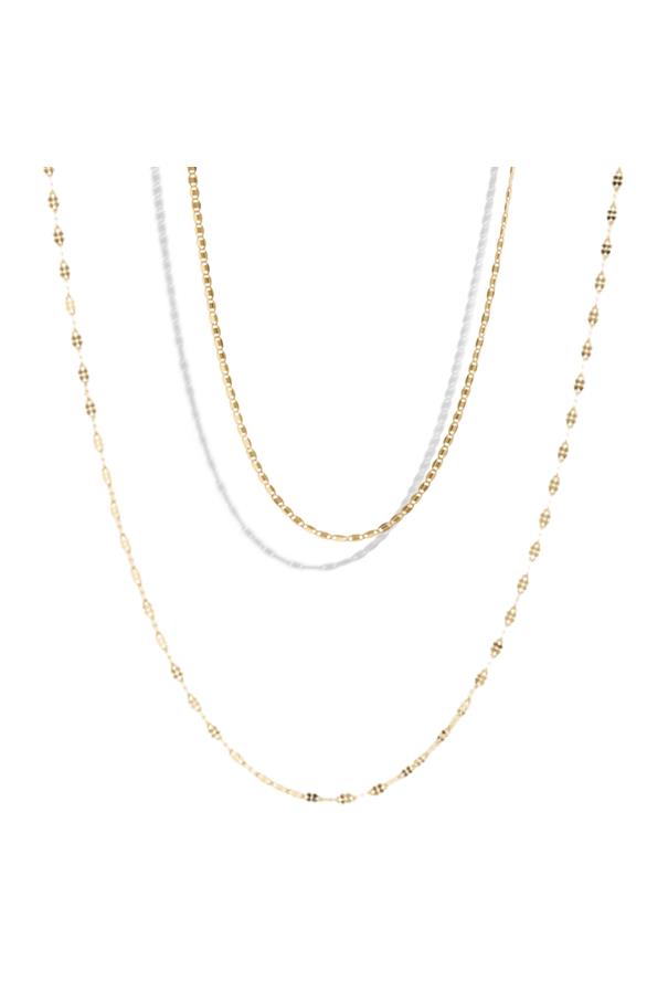 Bound Studios  The Elegant Ketting Set 18k Verguld