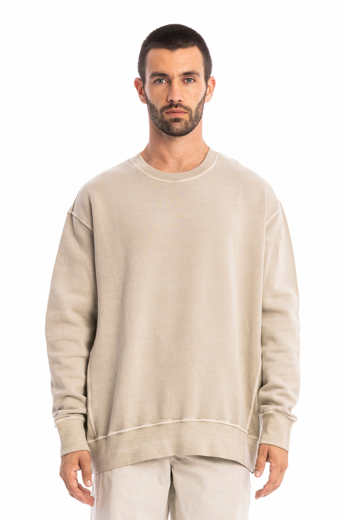 RAVENS VIEW IBIZA mannen vegan Sweatshirt Mistral Ash Stone