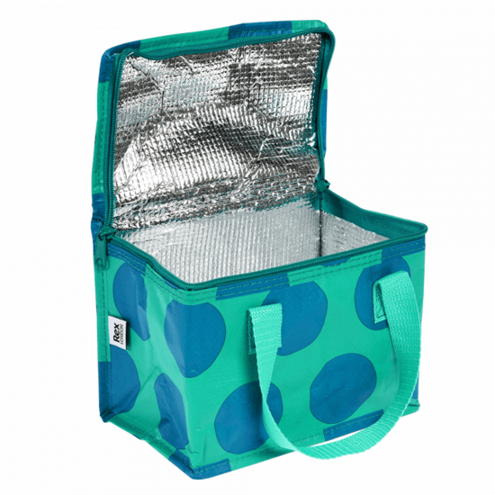 Rex London Lunch Bag Spot Blue/Turquoise -  Lunch koeltasje van gerecycled plastic