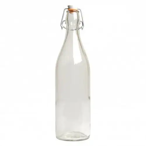 Beugelfles, glas, 1 l