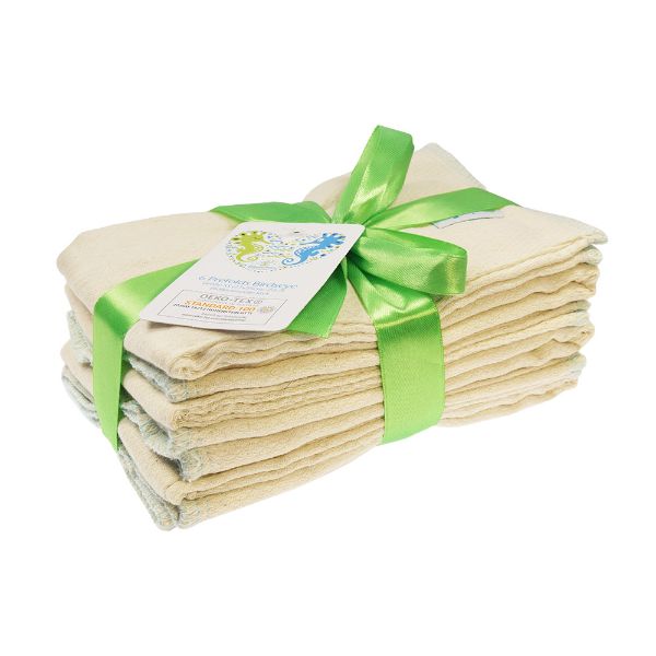 Blümchen Prefolds BirdsEye - set van 6 - Newborn birdseye (2-5 kilo)