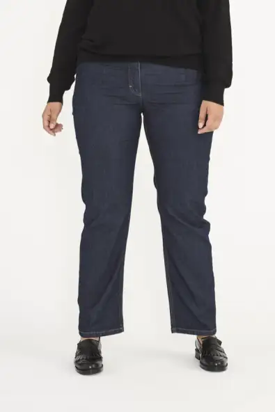 LAURIE  Amelia Straight Ml - Dark Blue Denim