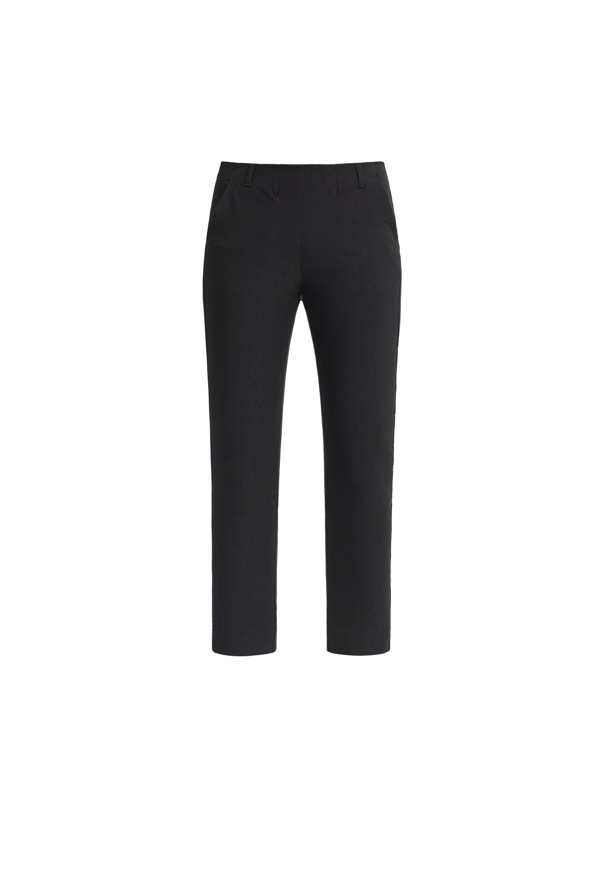LAURIE  Broek Taylor Regular Crop Zwart