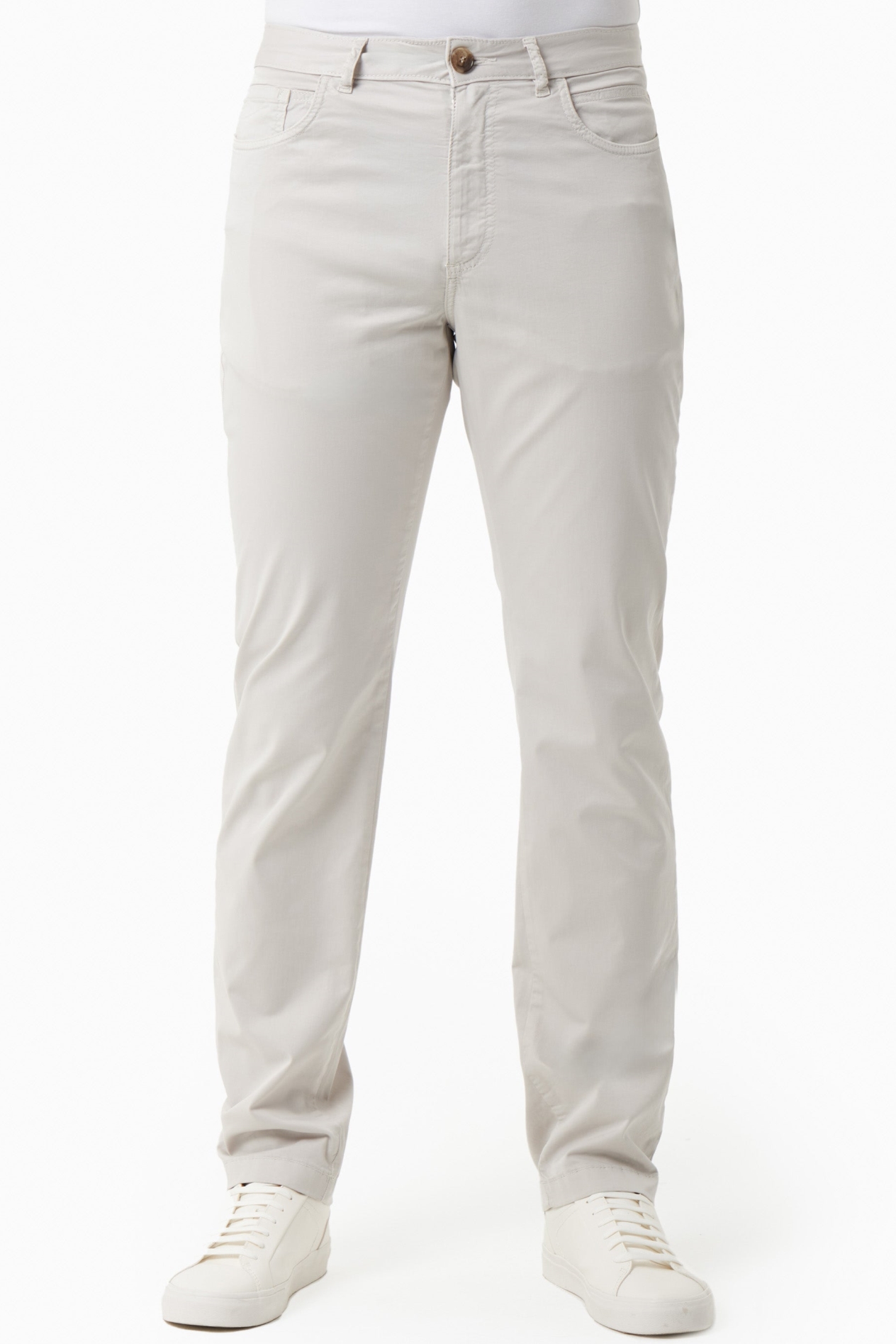 ORGANICATION mannen vegan Broek Regular Fit Lichtgrijs