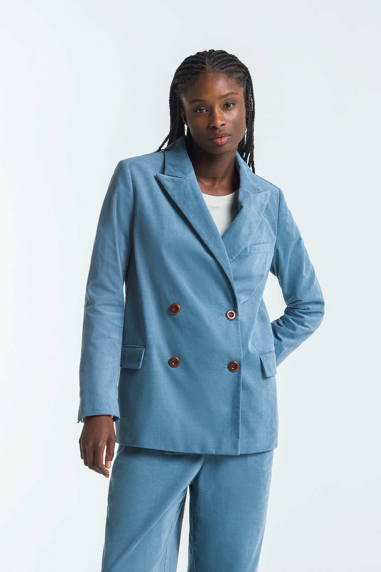 Kings of Indigo Diana Coronet Blazer Blauw