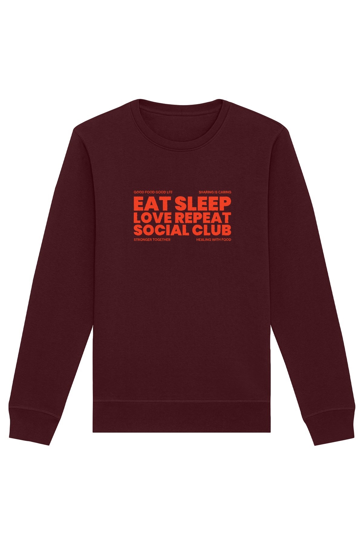 Oat Milk Club Vegan Sweatshirt - Donkerbruin