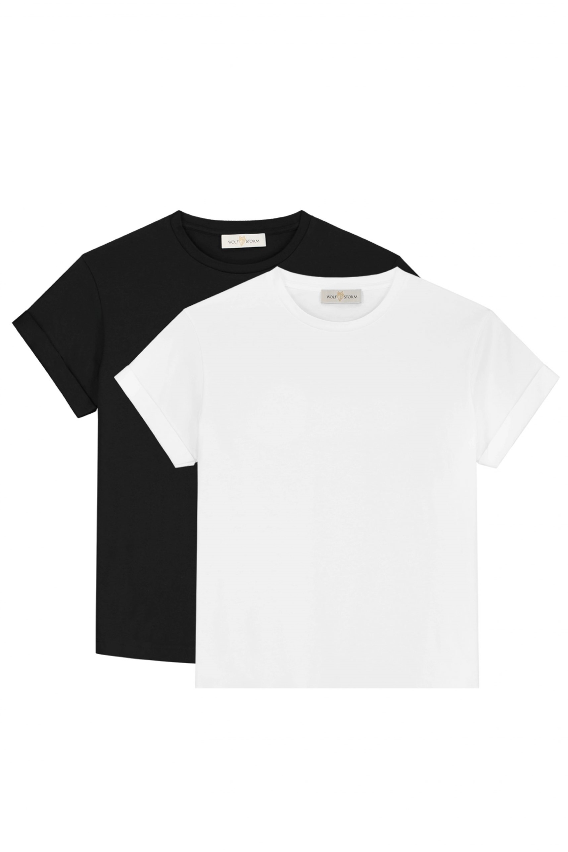 Wolf & Storm  Duo Wolfpack Shirts Zwart Wit
