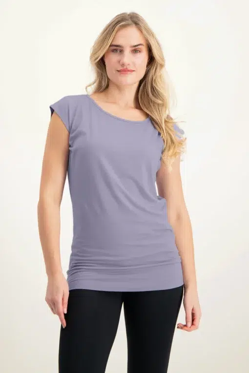 Asana Yoga Tee – Lilac