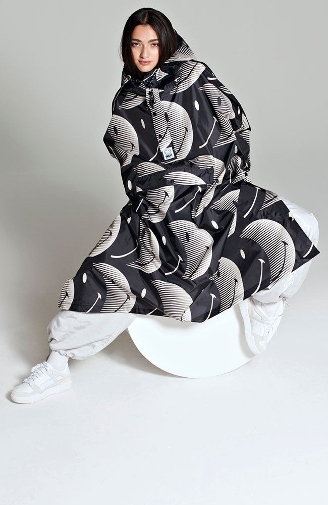 Half Moon Smiley Poncho