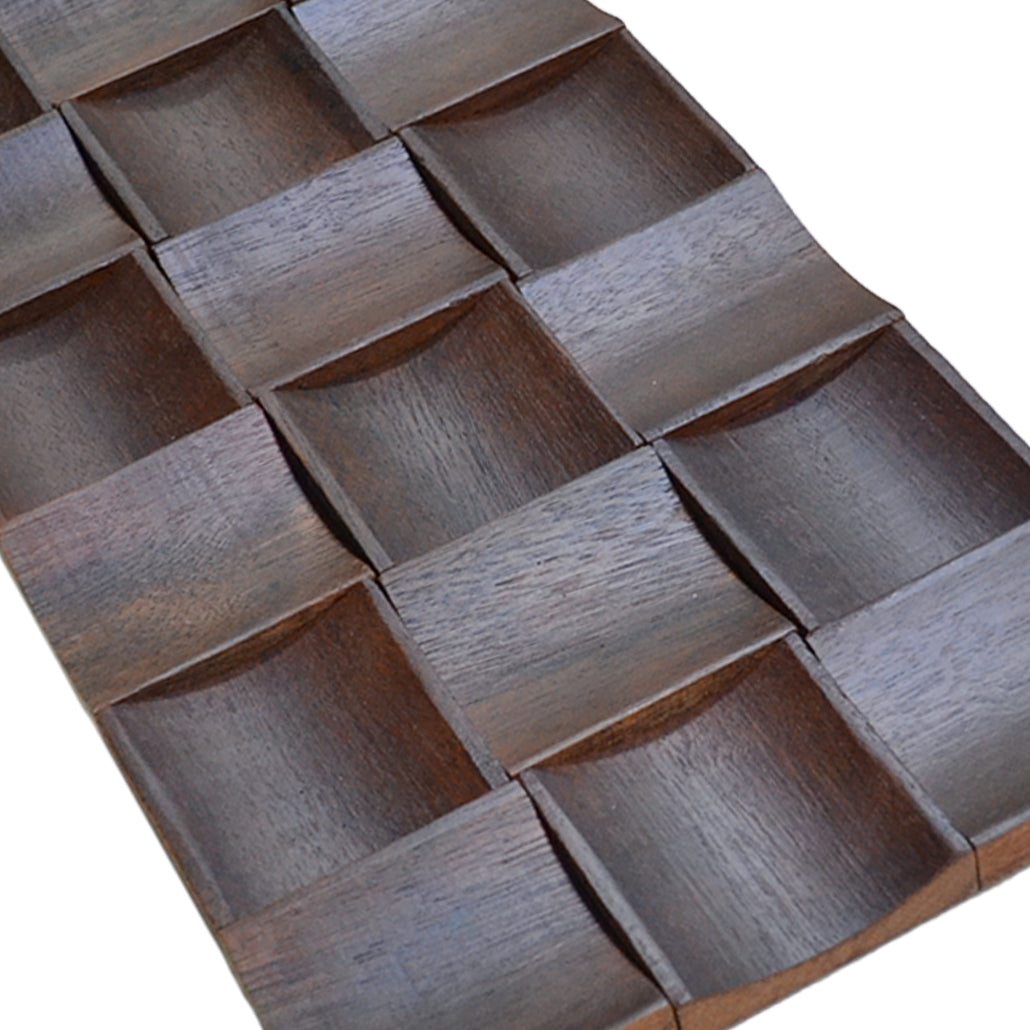 3D Houten Wandpaneel | Merbau XL | 30×60 cm | Wanddecoratie