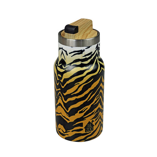 The Zoo Thermal Bottle Tiger - RVS dubbelwandige Drinkfles 350ml