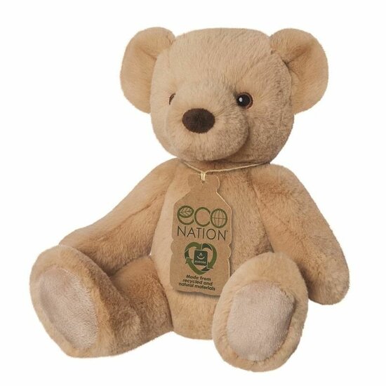 Eco Nation knuffeldier van gerecycled materiaal - Teddy Beer