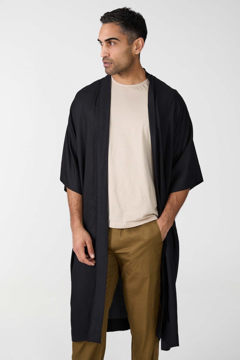 Yahmo mannen vegan Kimono Kalle Zwart