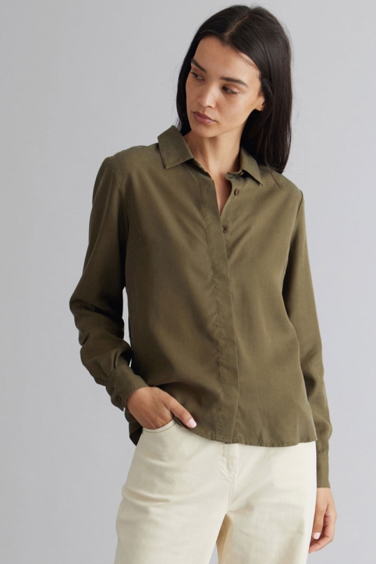 KOMODO  Kenji Blouse Kaki