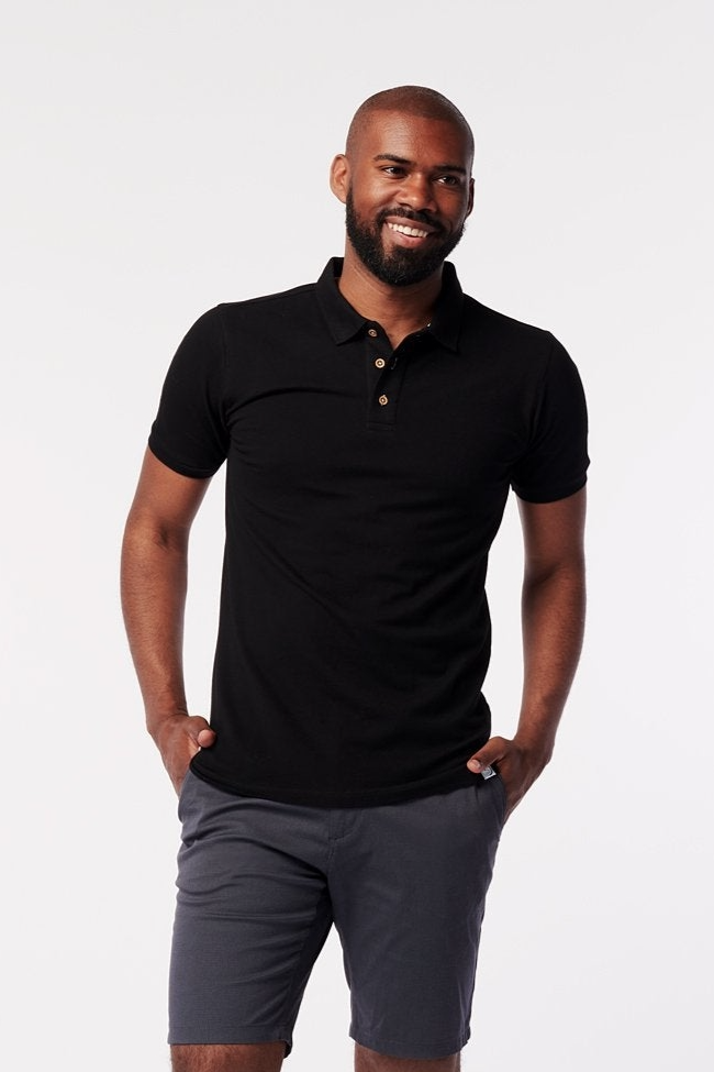 SKOT mannen vegan Polo Het Nieuwe Zwart