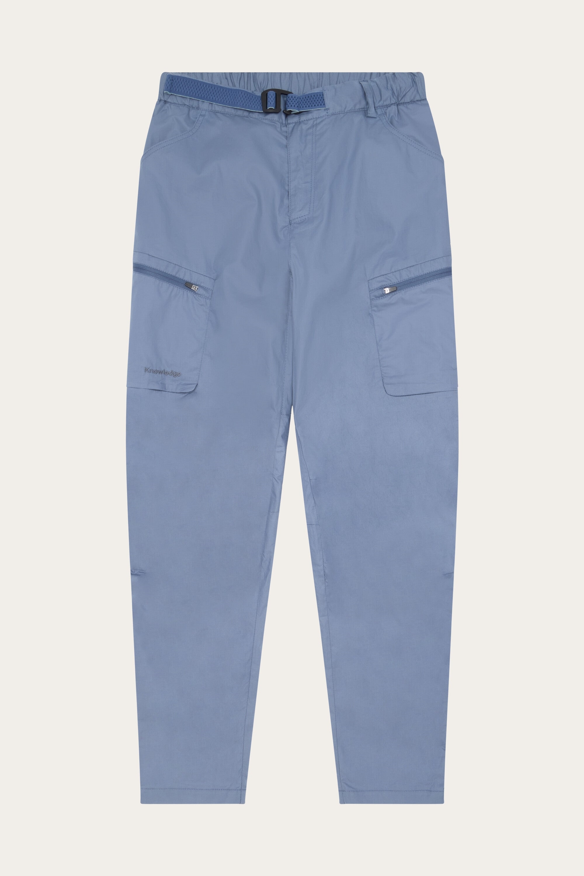 KnowledgeCotton Apparel  Broek Met Ventilatieopeningen, Ripstop, Maat 90, Vintage Indigo