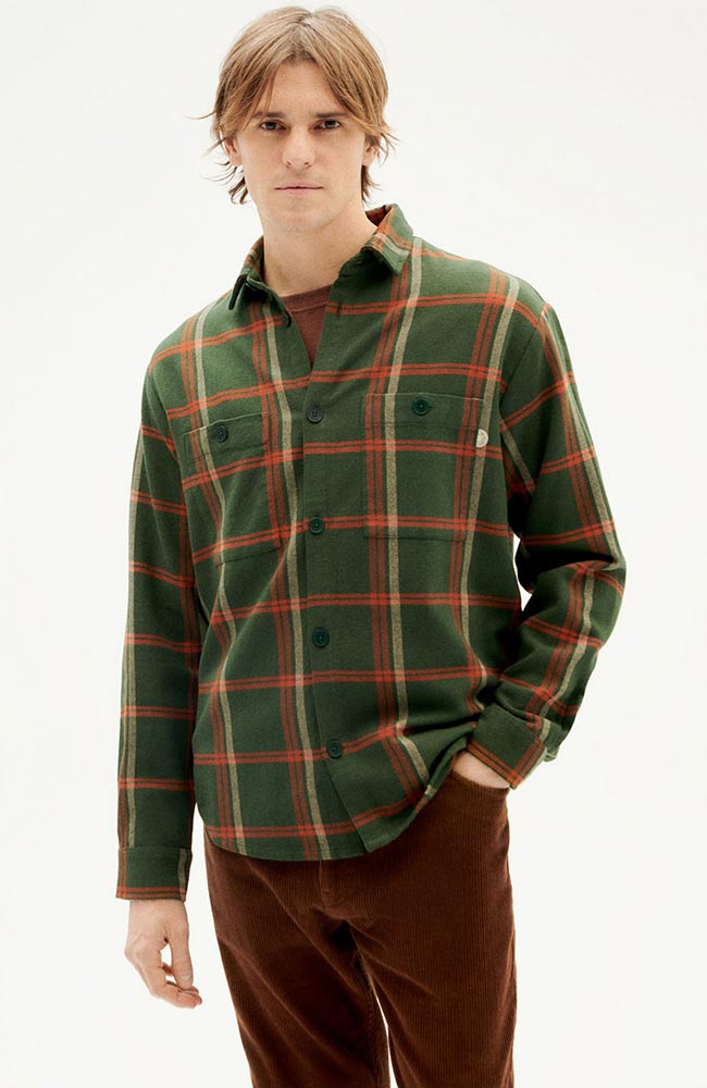 Thinking MU mannen vegan Overshirt Berry Groen