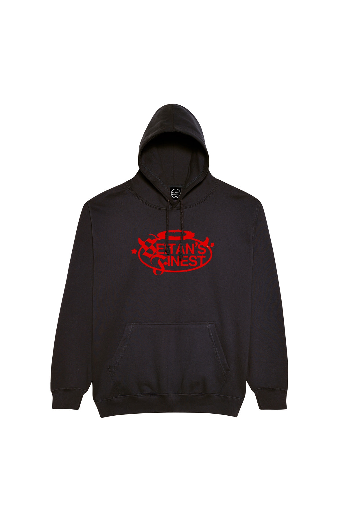 Plant Faced Clothing mannen vegan Seitan's Finest - Zwarte Hoodie