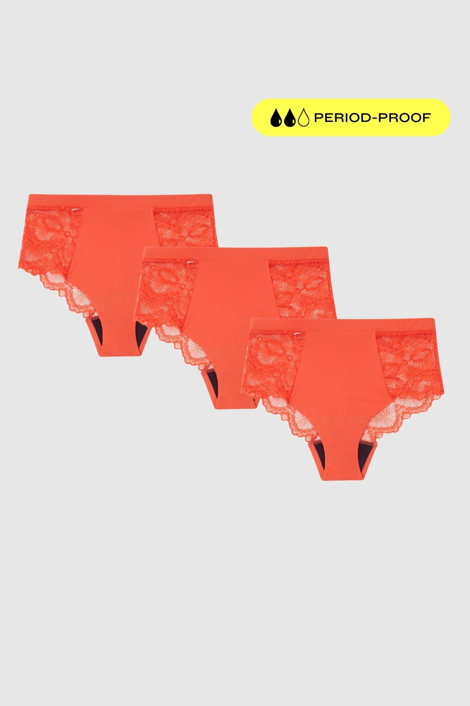 Understatement Menstruatieslip Multipack - Fiery Red