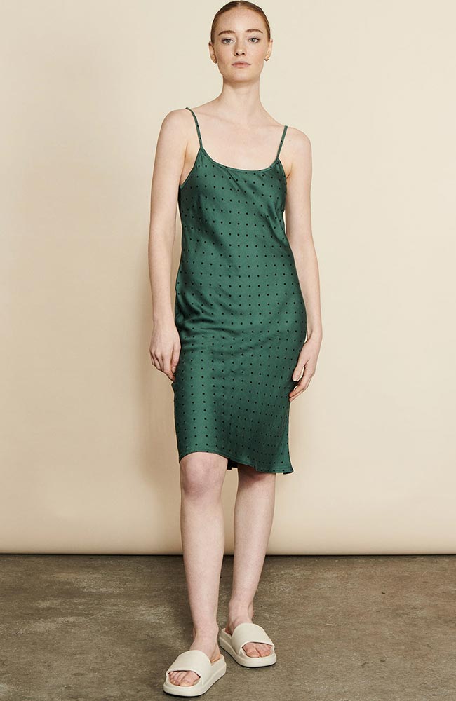 Underprotection Vegan Slipdress Fieup – Donkergroen