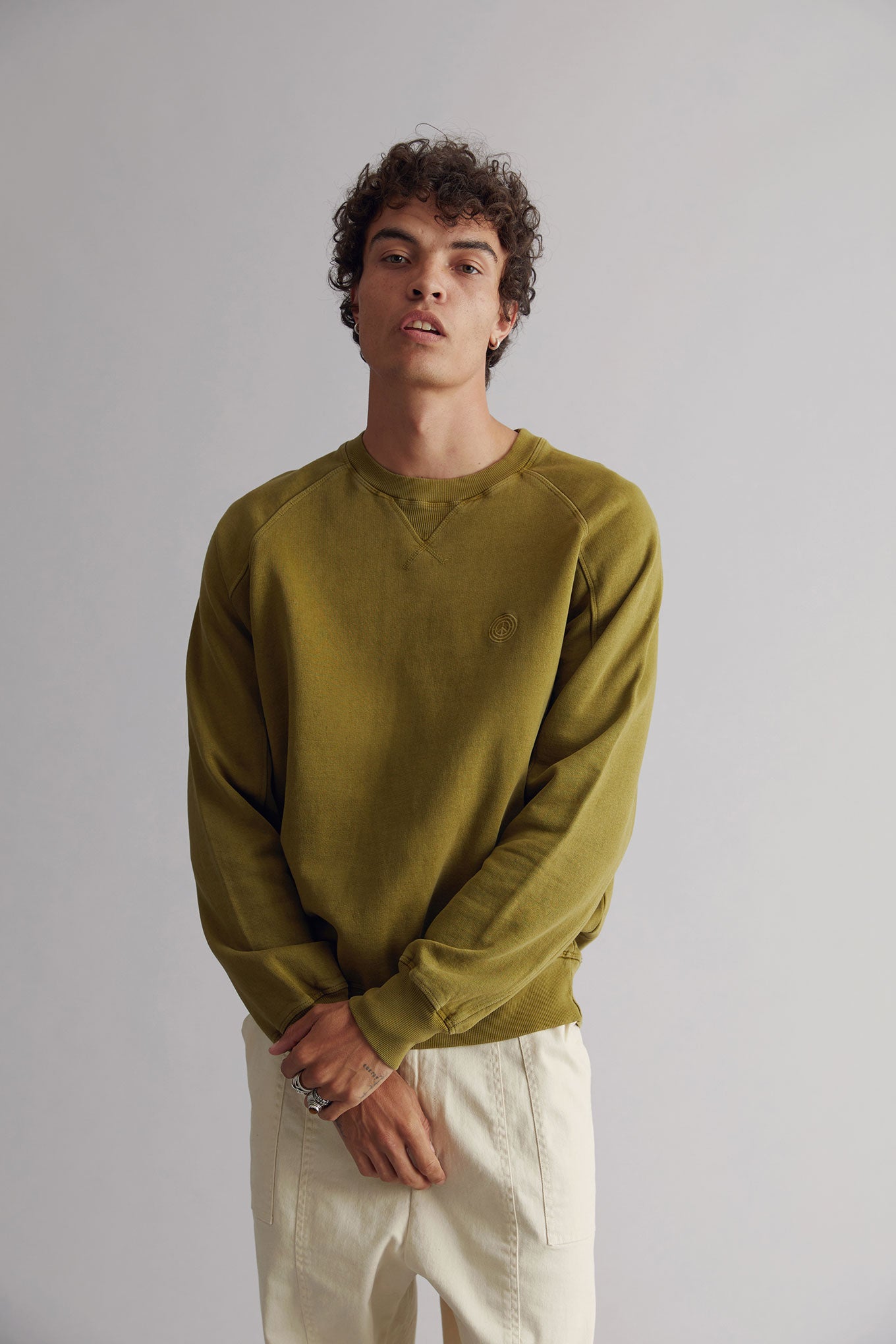 KOMODO Anton Sweatshirt - Donkergroen