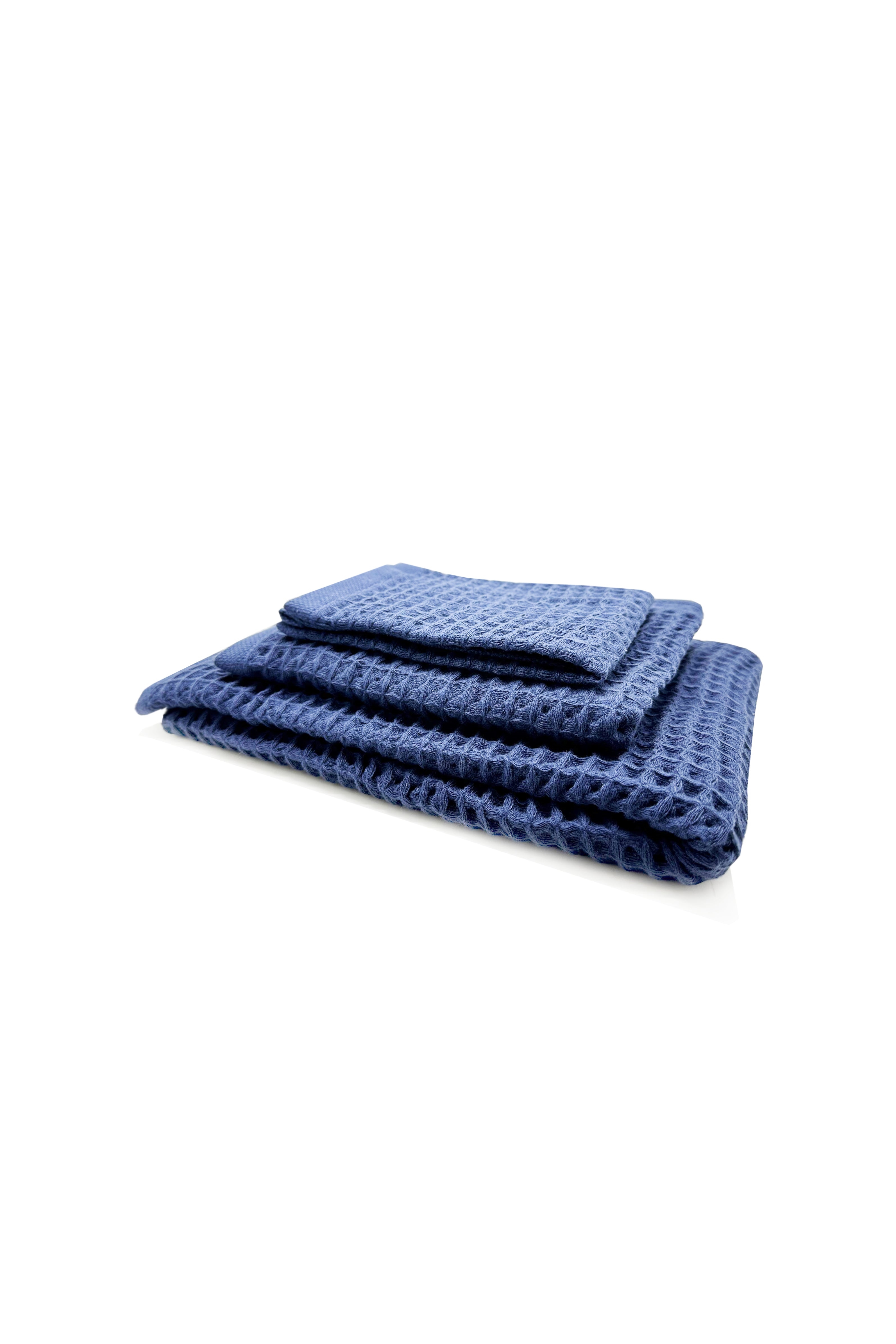 Thies Washi Wafelhanddoek Marineblauw