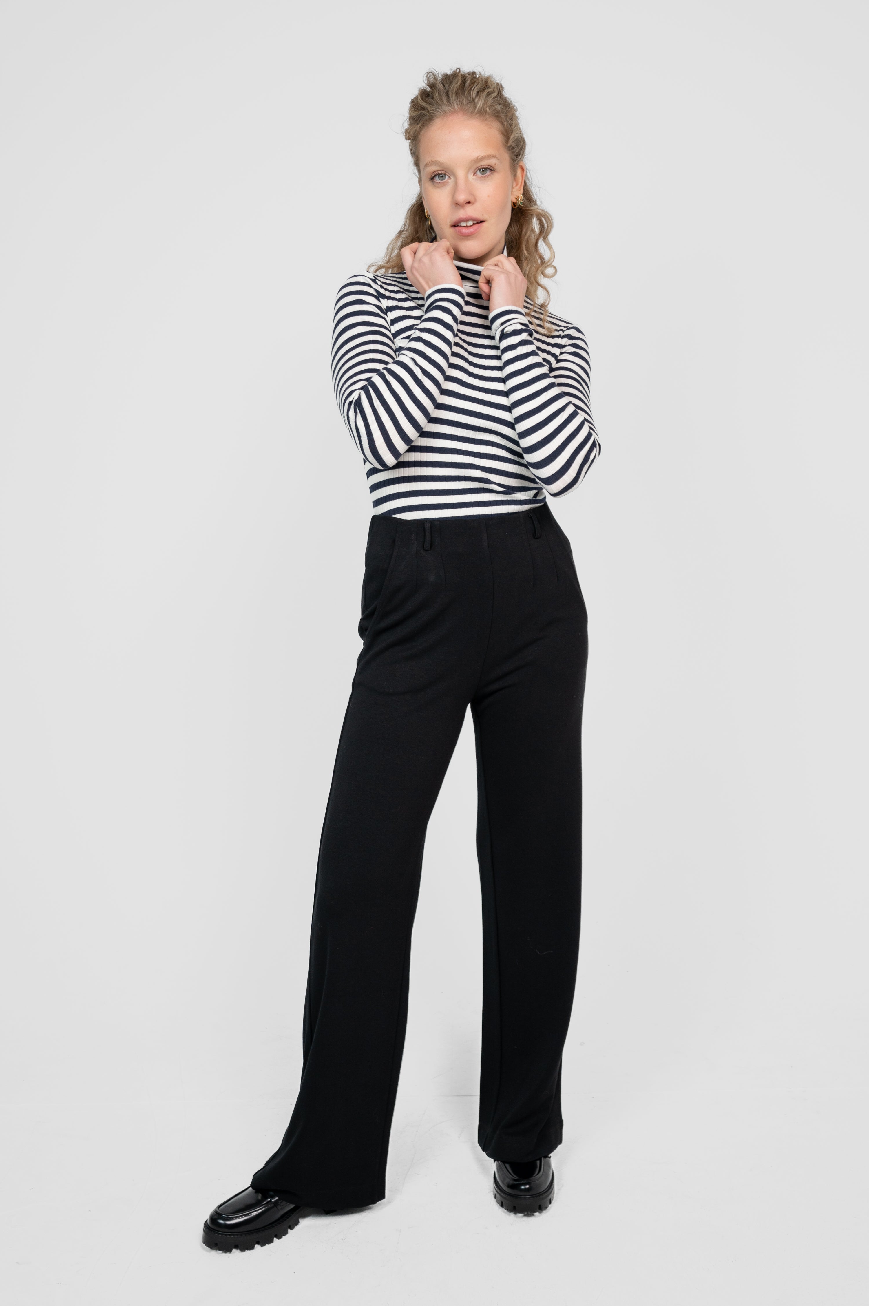 STORY OF MINE Wijde Broek Dames Zwart