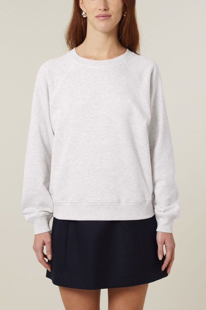 UNIPOLAR Claire Raglan Sweater - Lichtgrijs
