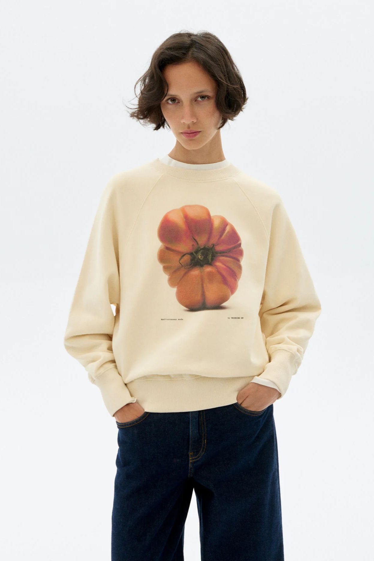 Thinking MU Bonnie Sweatshirt - Tomato Print