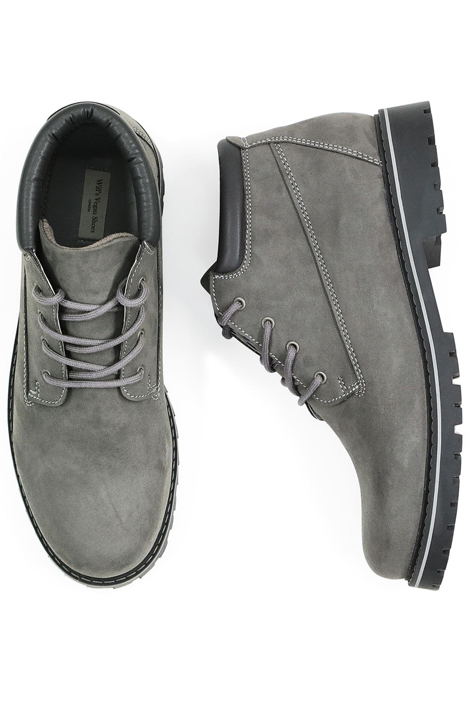 Will's Vegan Store mannen vegan Low Dock Boots Grijs