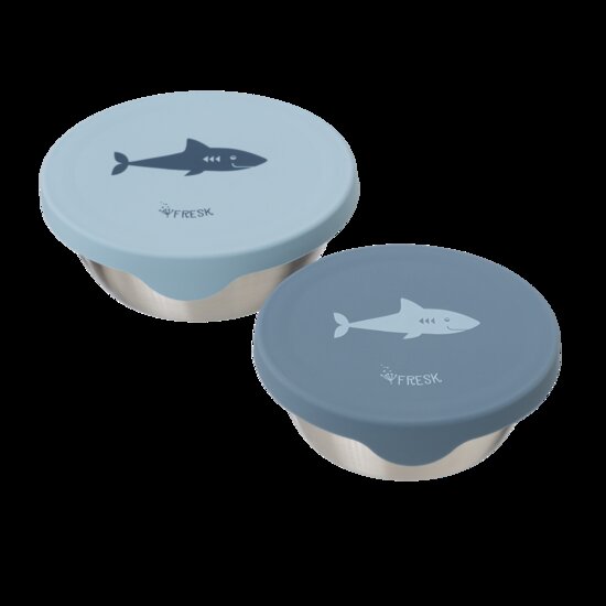 Fresk RVS Snackbox set van 2 - Shark