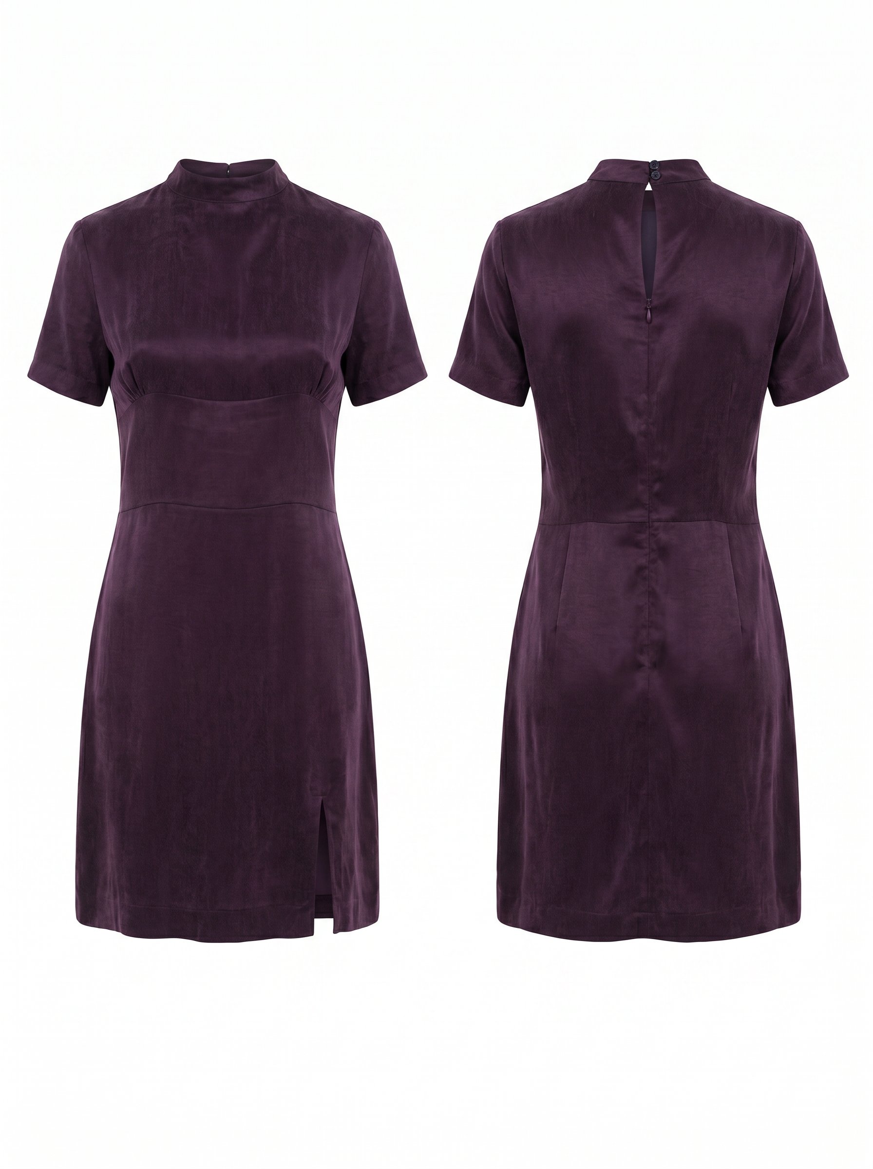 Grace Mini Dress – Plum