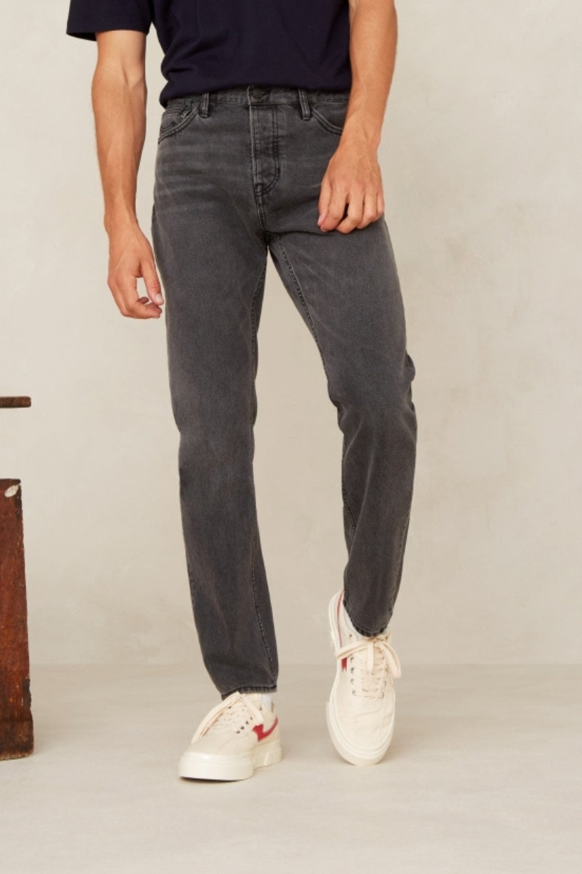 Kings of Indigo mannen vegan Jeans Jerrick Washed Holo Grijs