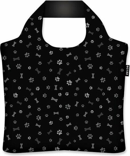 Ecozz Ecoshopper Paws - Opvouwbaar tasje met rits van gerecycled plastic