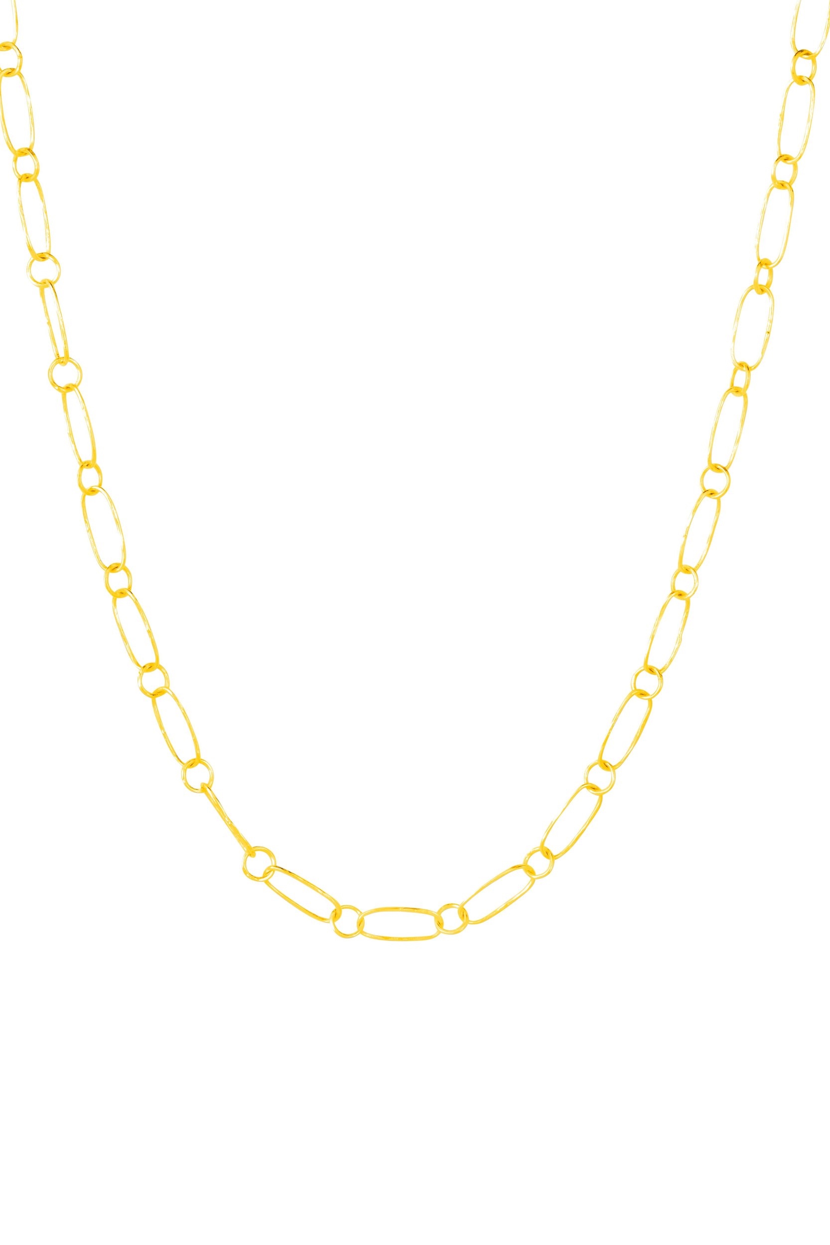 Loft and Daughter  Delicate Gehamerde Schakelketting Goud