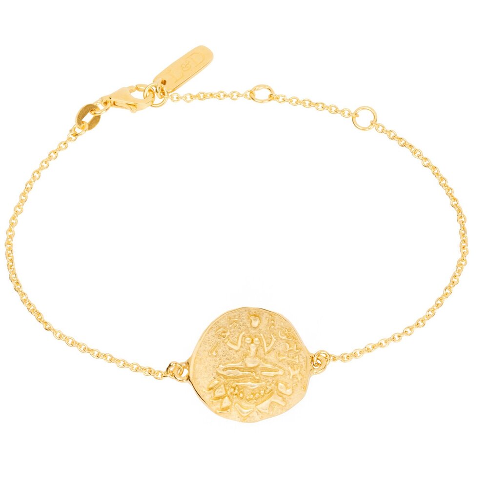 Loft and Daughter  Armband Lakshmi Munt Verguld 22kt