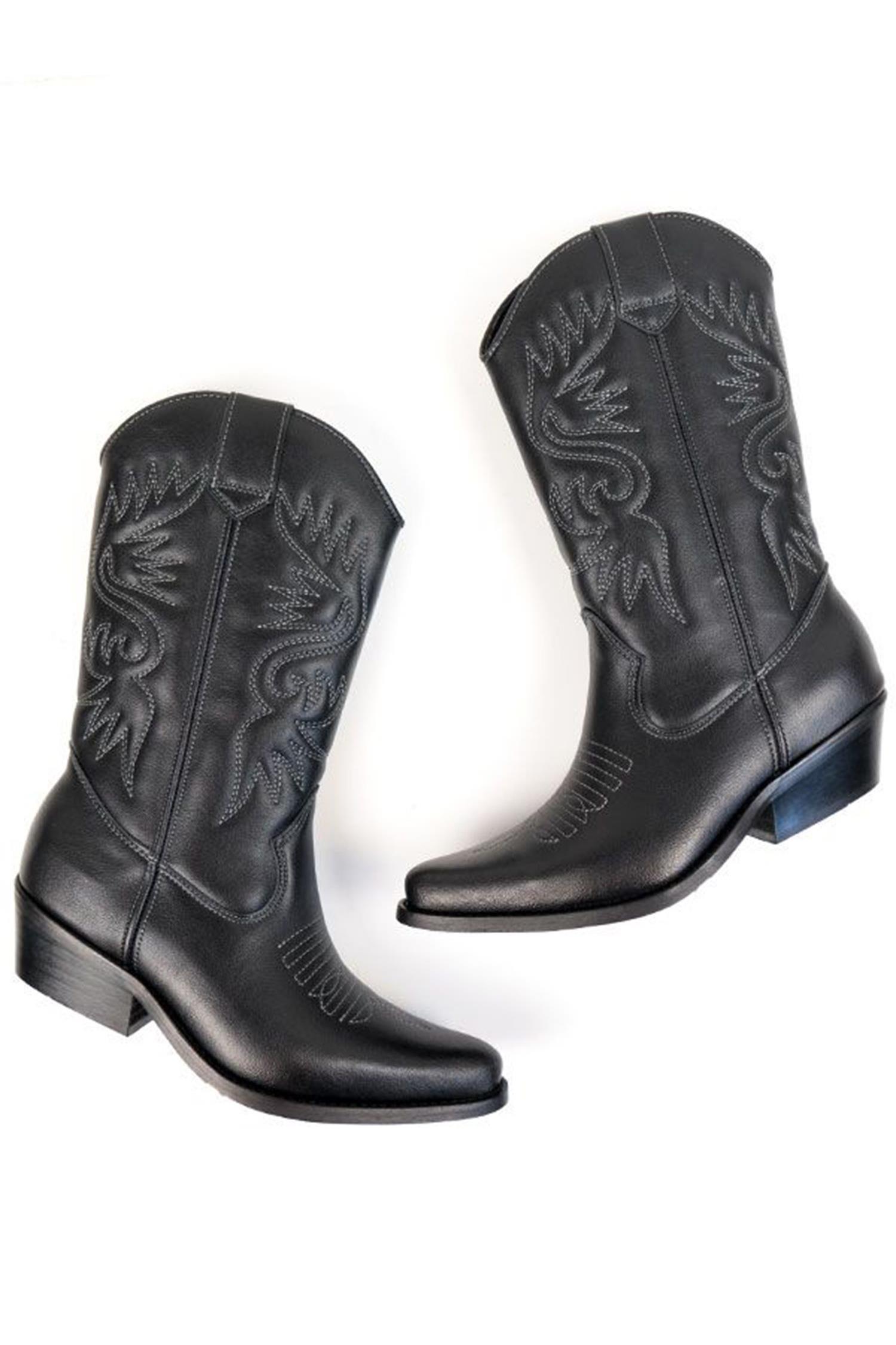 Will's Vegan Store  Western Boots Dames Zwart