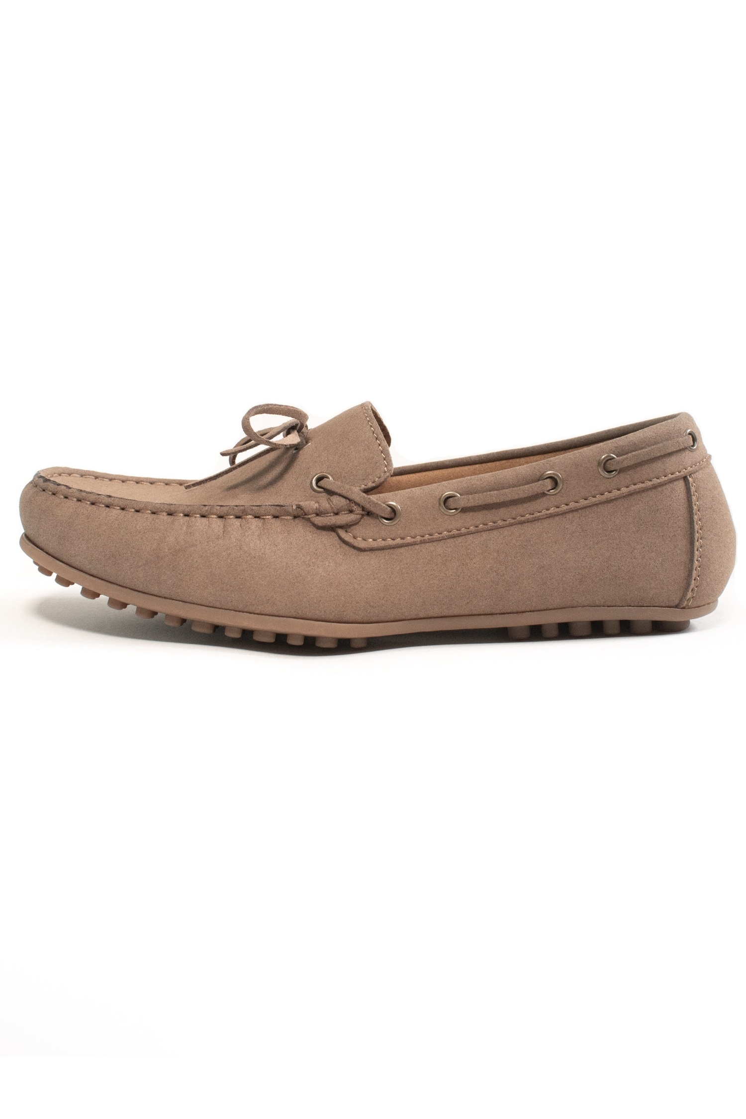 Will's Vegan Store mannen vegan Loafers  Suede Mokka Bruin